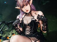 [Cosplay] Natsuko夏夏子 万圣小魔女 [52P1V-566MB]