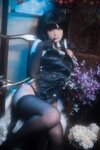 [Cosplay] Quan冉有点饿 碧蓝航线 镇海 旗袍 [44P-975MB]