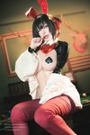 [Cosplay] UmekoJ - Rouge Unluckky Rabbit NIKKE[72P6V-1.46GB]