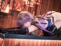 [Cosplay] Quan冉有点饿 魅魔兔 [18P-134MB]