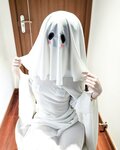[Cosplay] 迷之呆梨 万圣节 幽灵娘 [40P-587MB]
