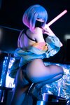 [Cosplay] Quan冉有点饿 LUNA 高叉兔女郎 [28P-116MB]