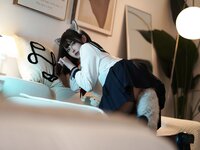 [Cosplay] Natsuko夏夏子 JK大尾巴猫[50P-430MB]