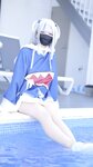 [Cosplay] Hamusuke ハムスケ - ぐらぐらキュート♡ ちびサメの水遊び!