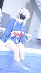 [Cosplay] Hamusuke ハムスケ - ぐらぐらキュート♡ ちびサメの水遊び!
