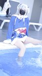 [Cosplay] Hamusuke ハムスケ - ぐらぐらキュート♡ ちびサメの水遊び!