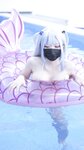 [Cosplay] Hamusuke ハムスケ - ぐらぐらキュート♡ ちびサメの水遊び!