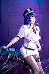 [Cosplay] 菌烨tako 原神 雷电将军赛车 [12P-188MB]