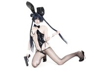 [Cosplay] 柒柒要乖哦 蔚蓝档案 妃咲原皮+兔女郎 [122P-675MB]