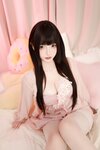 [Cosplay] 神楽坂真冬 高跟睡袍 [75P2V-649MB]