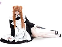 [Cosplay] 柒柒要乖哦 EVA 明日香女仆 [68P-1.52GB]