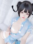 [Cosplay] 日奈娇 透明旗袍自拍 [50P-76MB]