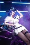 [Cosplay] 菌烨tako - 原神 雷电将军赛车