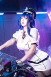 [Cosplay] 菌烨tako - 原神 雷电将军赛车