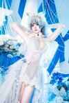 [Cosplay] Natsuko夏夏子 碧蓝航线 柴郡婚纱 [70P-624MB]