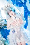 [Cosplay] Natsuko夏夏子 碧蓝航线 柴郡婚纱 [70P-624MB]