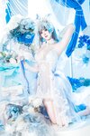 [Cosplay] Natsuko夏夏子 碧蓝航线 柴郡婚纱 [70P-624MB]