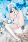[Cosplay] Natsuko夏夏子 碧蓝航线 柴郡婚纱 [70P-624MB]