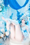 [Cosplay] Natsuko夏夏子 碧蓝航线 柴郡婚纱 [70P-624MB]