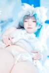 [Cosplay] Natsuko夏夏子 碧蓝航线 柴郡婚纱 [70P-624MB]