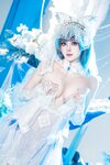 [Cosplay] Natsuko夏夏子 碧蓝航线 柴郡婚纱 [70P-624MB]