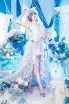 [Cosplay] Natsuko夏夏子 碧蓝航线 柴郡婚纱 [70P-624MB]