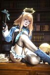 [Cosplay] 矢量鱼 蔚蓝档案 圆堂志美子 [50P-461MB]