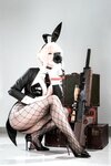 [Cosplay] 半半子 Nikke胜利女神 爱德兔女郎 [62P1V-436MB]