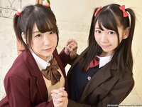 [Lovepop] Yuzuka Shirai 白井ゆずか & Coco Nanahara 七菜原ココ Photoset #003 School Uniform (Blazer)
