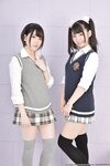 [Lovepop] Yuzuka Shirai 白井ゆずか & Coco Nanahara 七菜原ココ Photoset #002 School Uniform (Knit Vest)