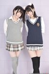 [Lovepop] Yuzuka Shirai 白井ゆずか & Coco Nanahara 七菜原ココ Photoset #002 School Uniform (Knit Vest)