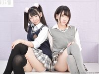 [Lovepop] Yuzuka Shirai 白井ゆずか & Coco Nanahara 七菜原ココ Photoset #002 School Uniform (Knit Vest)