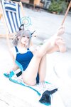 [Cosplay] 九柒喵 蔚蓝档案 砂狼白子泳装 [34P-453MB]