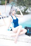 [Cosplay] 九柒喵 蔚蓝档案 砂狼白子泳装 [34P-453MB]