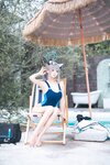 [Cosplay] 九柒喵 蔚蓝档案 砂狼白子泳装 [34P-453MB]