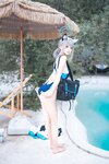 [Cosplay] 九柒喵 蔚蓝档案 砂狼白子泳装 [34P-453MB]