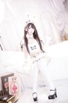 [Cosplay] 神楽坂真冬 毛绒白兔 [75P2V-317MB]