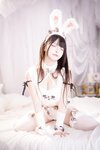 [Cosplay] 神楽坂真冬 毛绒白兔 [75P2V-317MB]