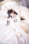 [Cosplay] 神楽坂真冬 毛绒白兔 [75P2V-317MB]