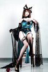 [Cosplay] 半半子 碧蓝航线 天城 玉座落鸾 [62P10V-535MB]