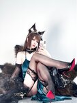[Cosplay] 半半子 碧蓝航线 天城 玉座落鸾 [62P10V-535MB]