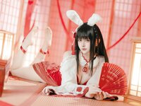 [Cosplay] 屿鱼 碧蓝航线 大山·祈愿的巫女兔 [58P-339MB]