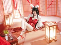 [Cosplay] 屿鱼 碧蓝航线 大山·祈愿的巫女兔 [58P-339MB]