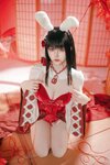 [Cosplay] 屿鱼 碧蓝航线 大山·祈愿的巫女兔 [58P-339MB]