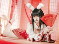 [Cosplay] 屿鱼 碧蓝航线 大山·祈愿的巫女兔 [58P-339MB]