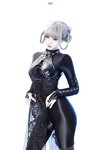 [Cosplay] 柒柒要乖哦 黑靡烟旗袍 [108P2V-1.87GB]