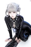 [Cosplay] 柒柒要乖哦 黑靡烟旗袍 [108P2V-1.87GB]