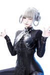 [Cosplay] 柒柒要乖哦 黑靡烟旗袍 [108P2V-1.87GB]
