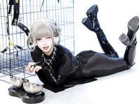 [Cosplay] 柒柒要乖哦 黑靡烟旗袍 [108P2V-1.87GB]