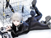 [Cosplay] 柒柒要乖哦 黑靡烟旗袍 [108P2V-1.87GB]